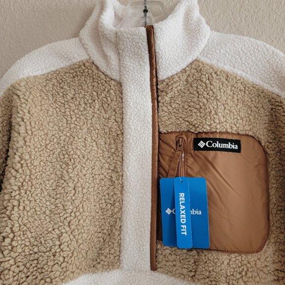 Columbia Lodge Sherpa Pullover in Chalk Beach NWT - Picture 5 of 6
